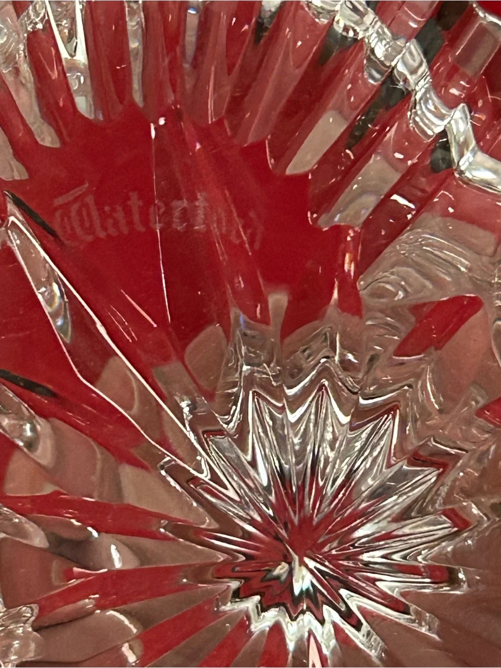 Waterford Crystal Clear Heart Ring Stand with Faceted Peg